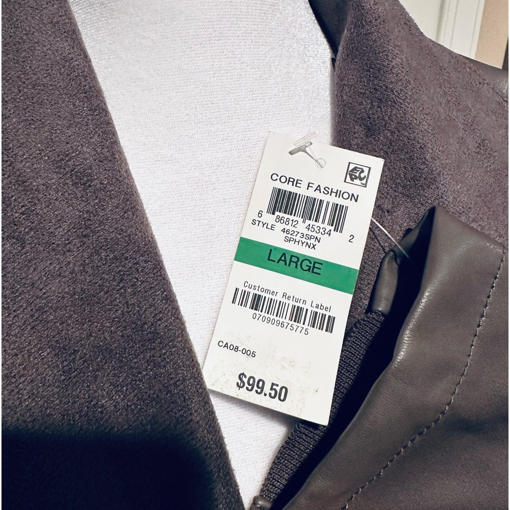 Faux Leather Jacket- NWT - Picture 3 of 4